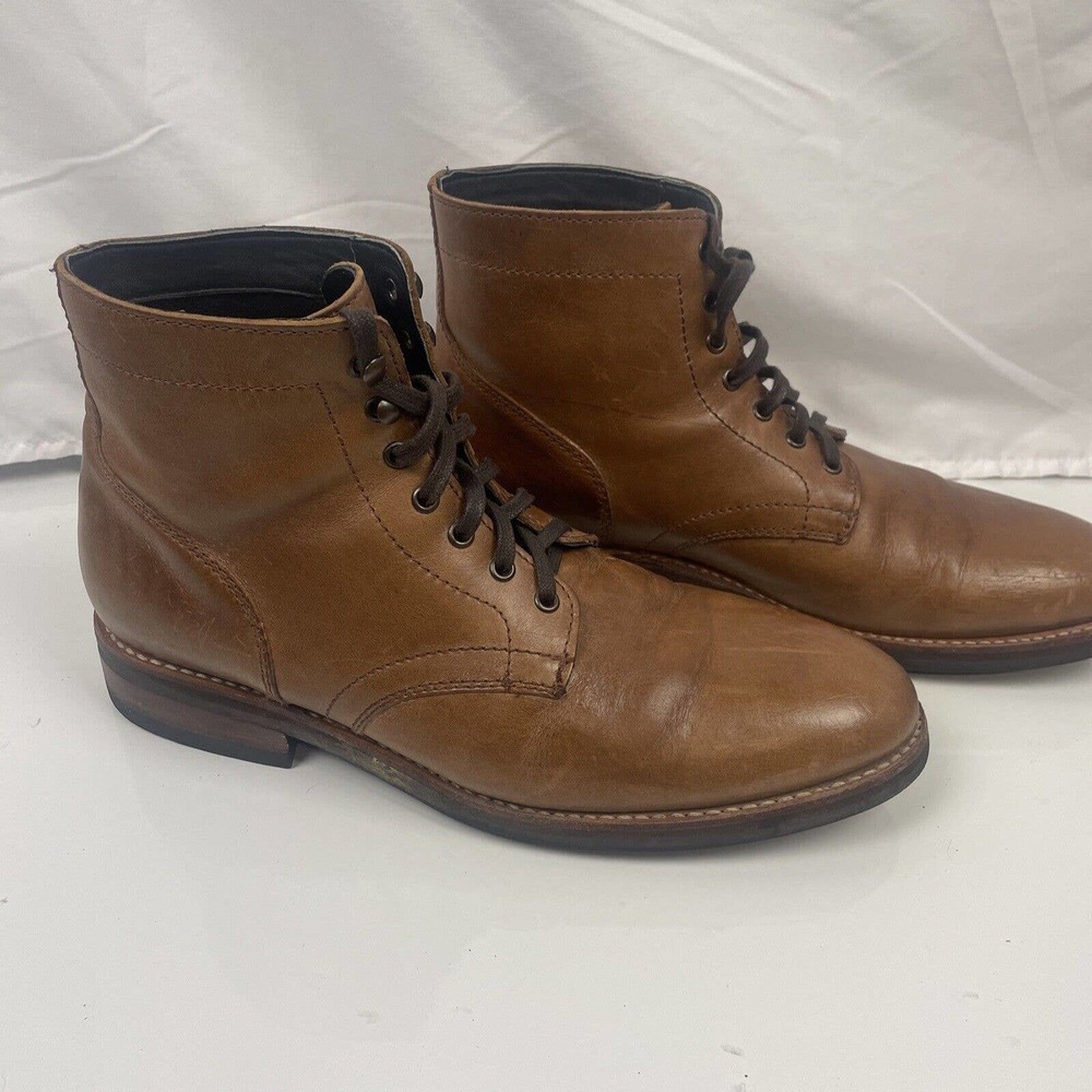Thursday Boot Company President Mens Dress Boots Brown Size 11 Lace Up Wood Heel